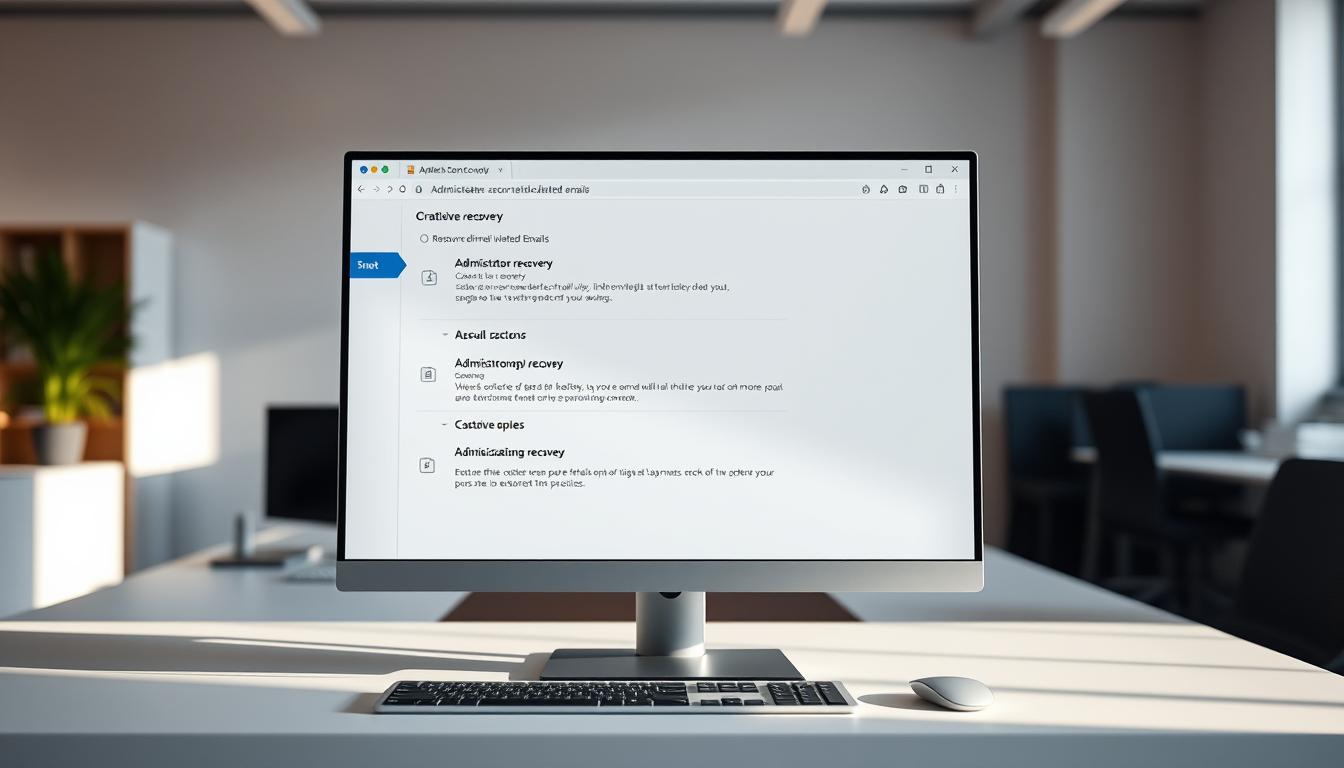 Administrator-Wiederherstellung von E-Mails