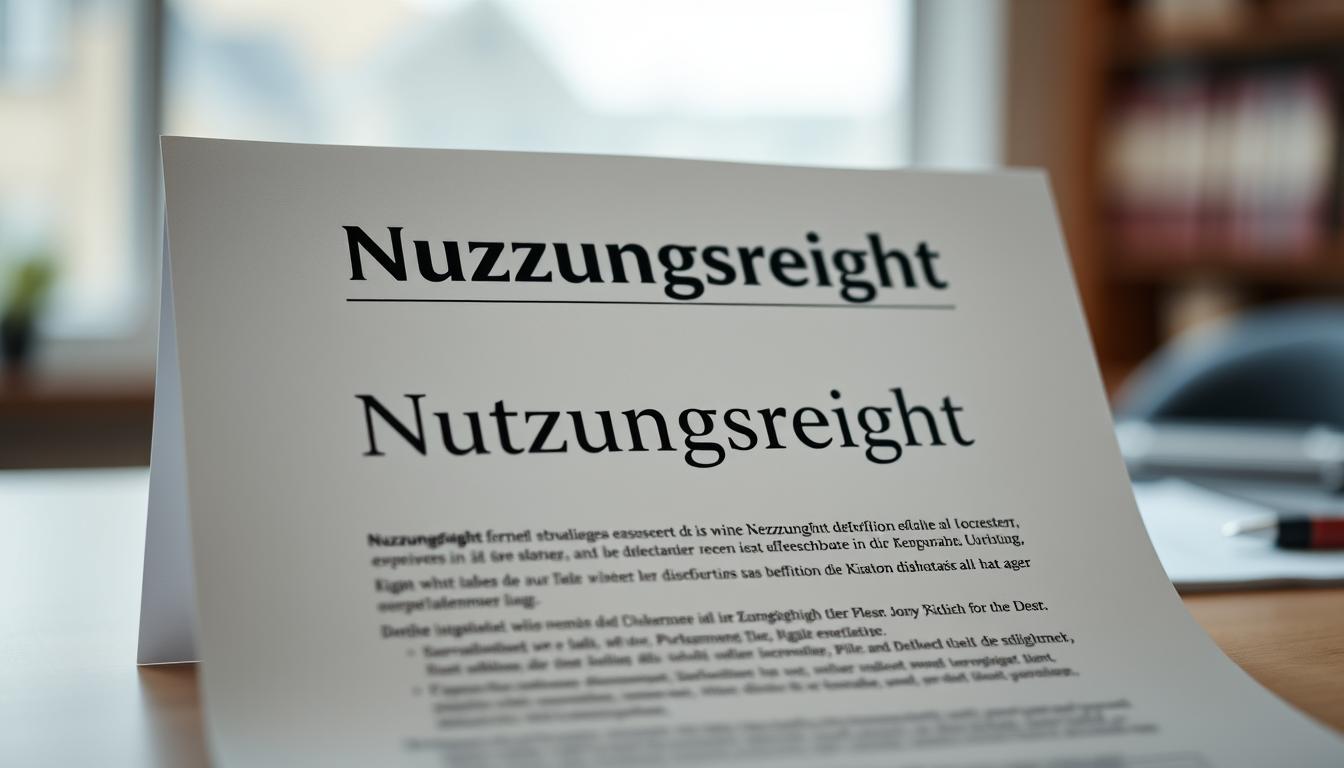 Was bedeutet Nutzungsrecht? – Definition & Erklärung