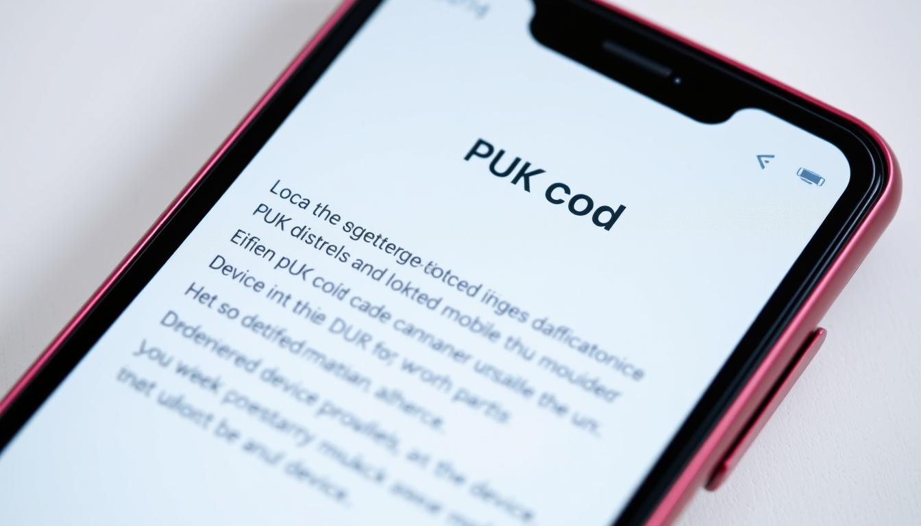 PUK-Code finden Mobilfunkanbieter