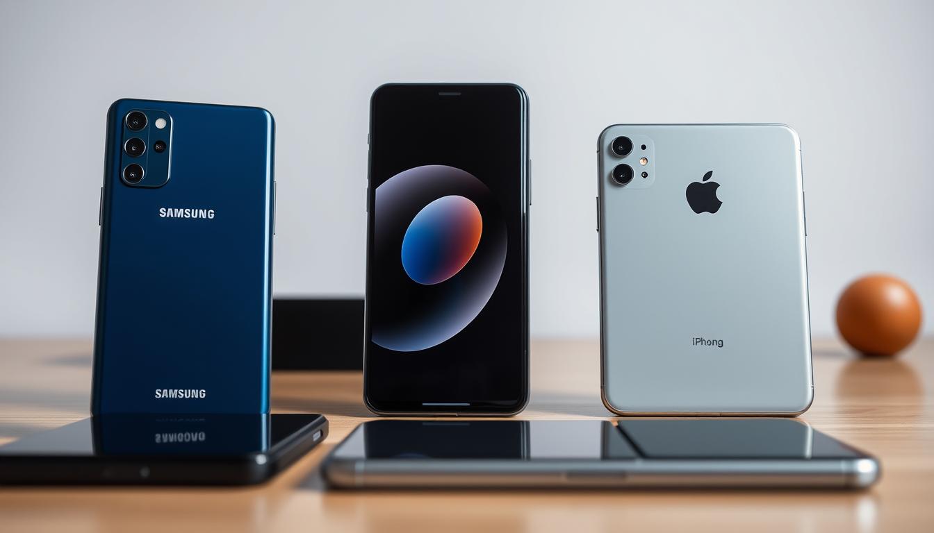 Samsung und Apple Smartphone Modelle