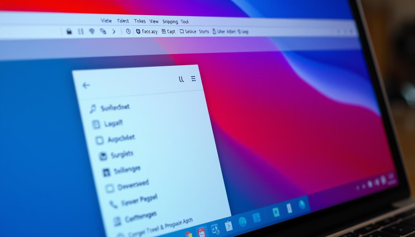 Snipping Tool Screenshot Aufnahme
