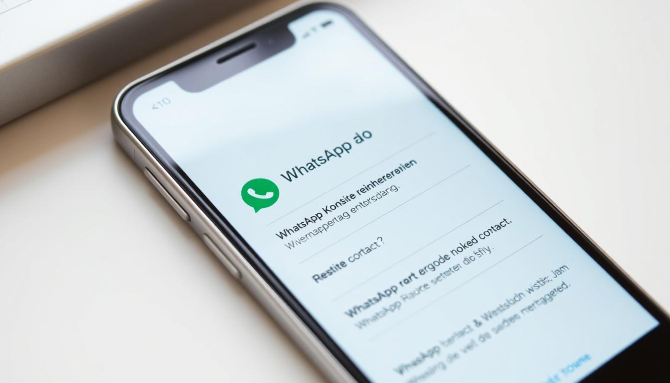 WhatsApp Kontakte wiederherstellen