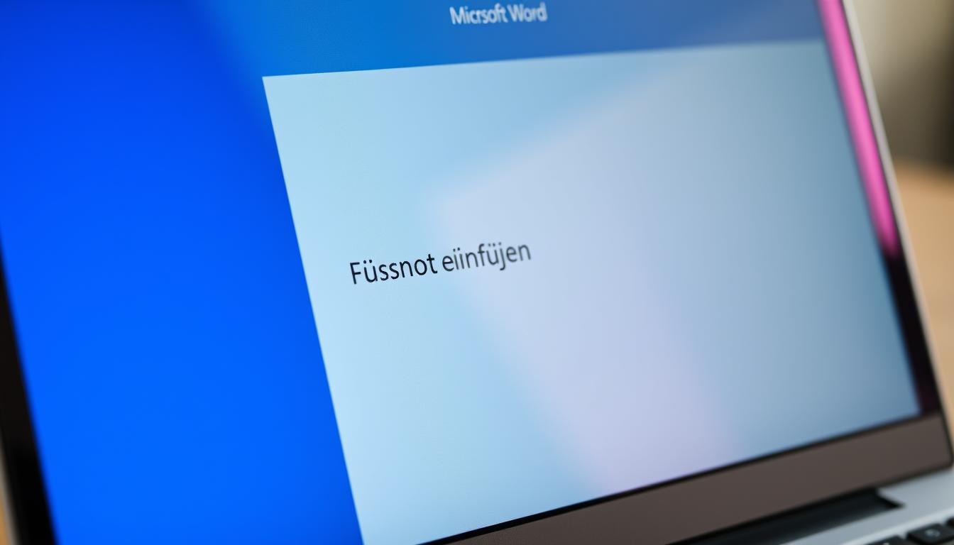 Word: Fußnote einfügen