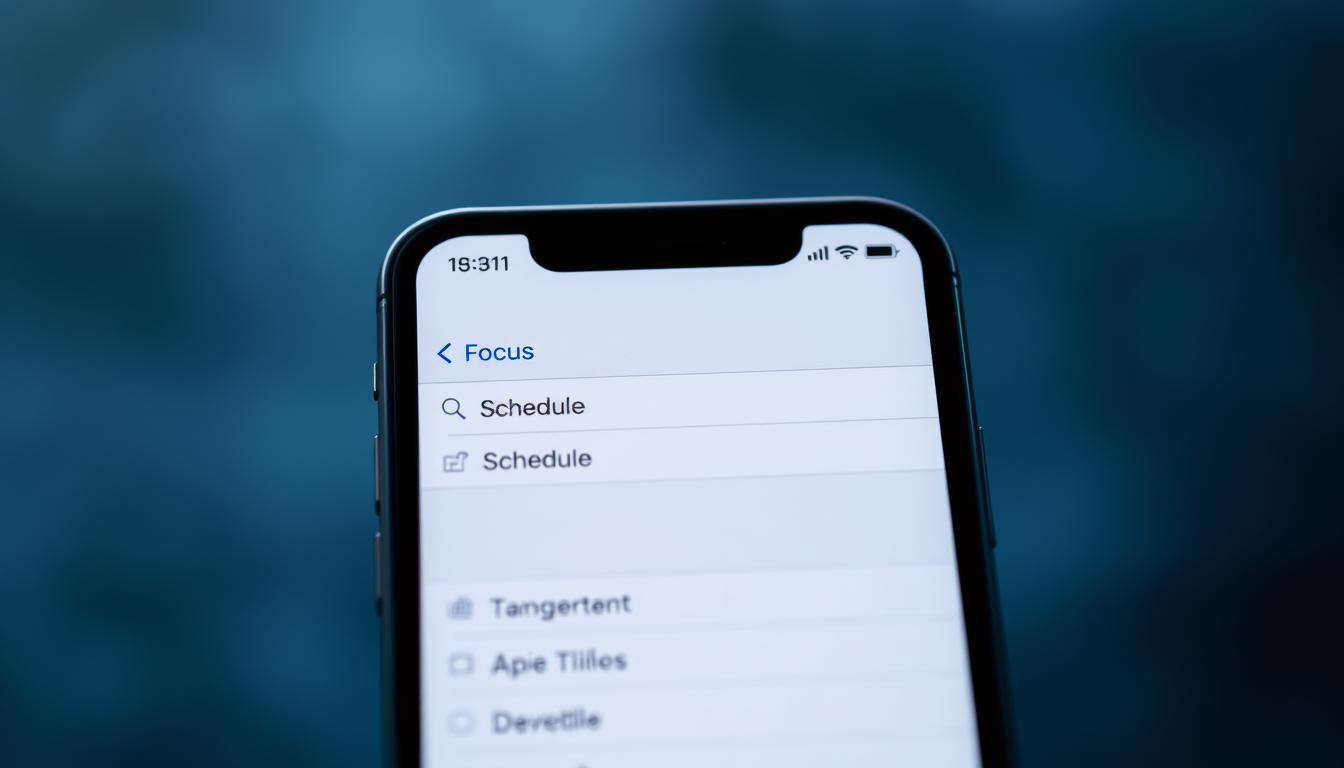 iPhone Fokus Zeitplan Einrichtung